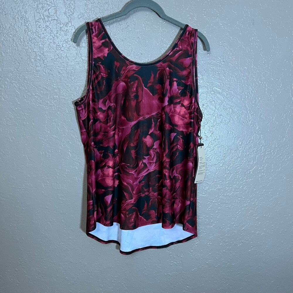 Calia move low back tank dusk floral NWT large